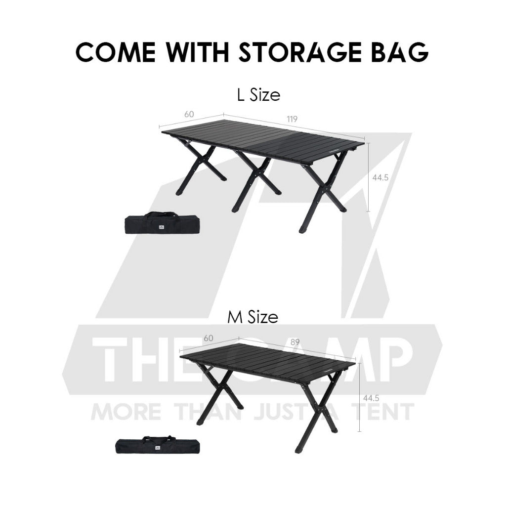 Naturehike T01 Egg Roll Table Mix Color Outdoor Camping BBQ Party Black Khaki Portable Foldable Meja CNK2550JJ018