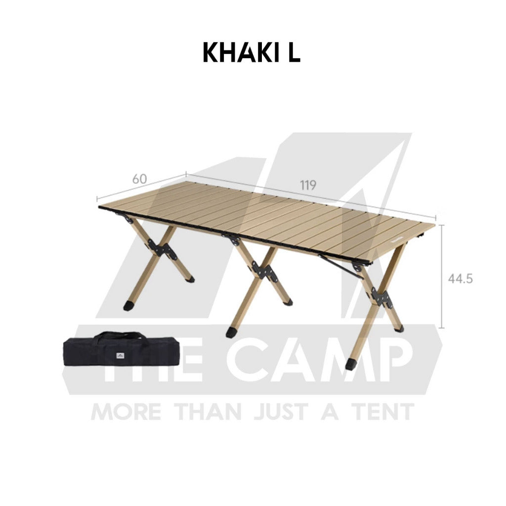 Naturehike T01 Egg Roll Table Mix Color Outdoor Camping BBQ Party Black Khaki Portable Foldable Meja CNK2550JJ018