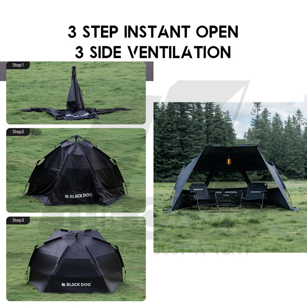 Blackdog Auto Dome Sun Canopy Shelter Shade Tent Outdoor Camping Automatic Cabin CBD2300ZP019