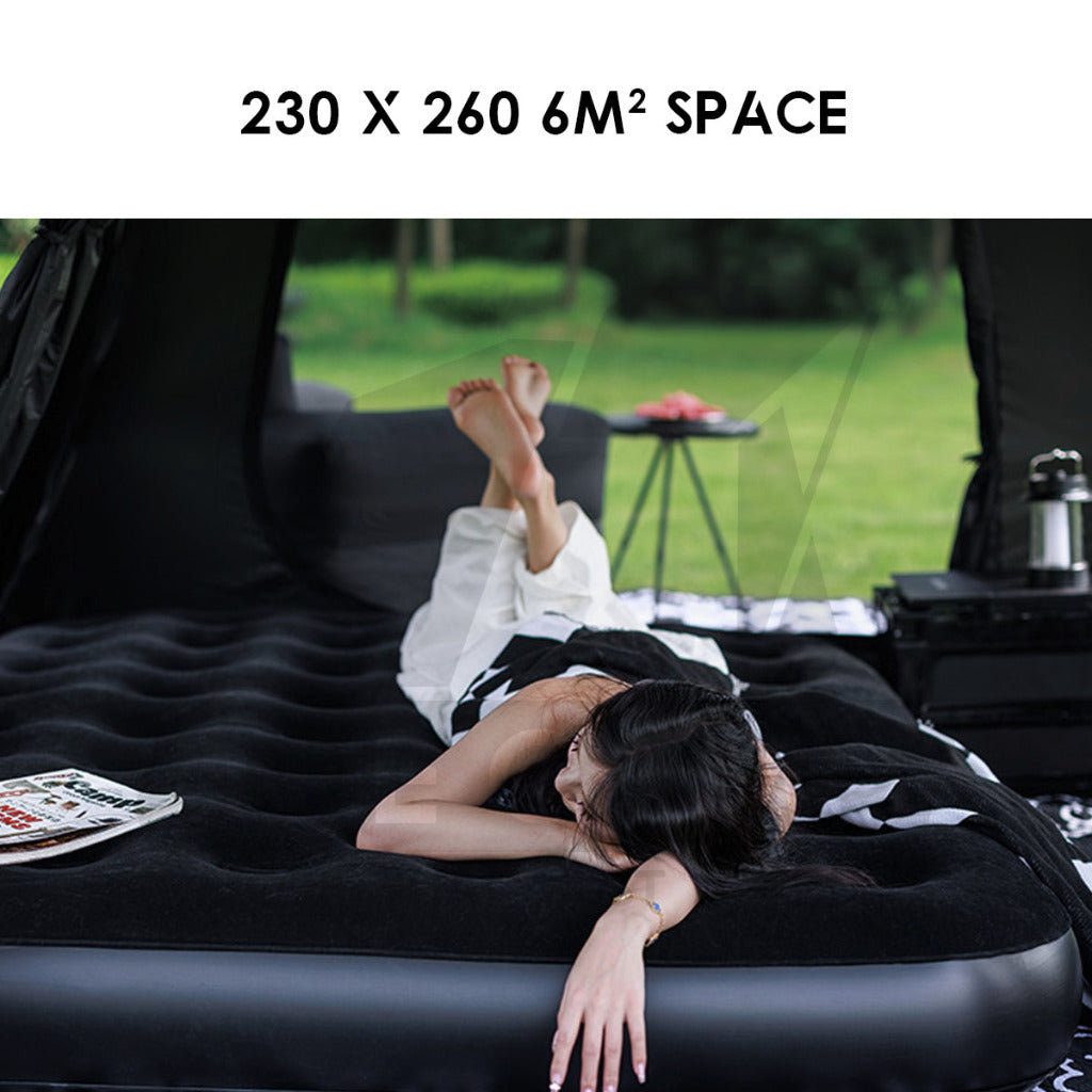 Blackdog Star Chaser 5.9 Auto Tent Outdoor Camping 1 Room 4 Hall Flysheet Vicore Village 6 Black CBD2450WS028