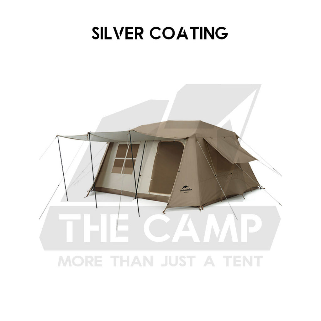 Naturehike Village 13 Auto Tent Automatic Ultimate Flagship Ti Black Silver Version Large Outdoor Flysheet CNH22ZP004