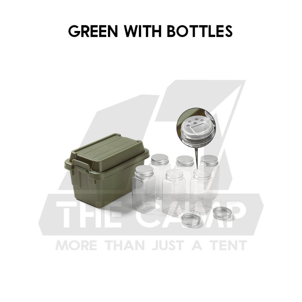 Mini Storage Box For Camping Outdoor Ingredient Tissue Box Condiment Bottle Seasoning Bag Spice Organizer Bekas Botol
