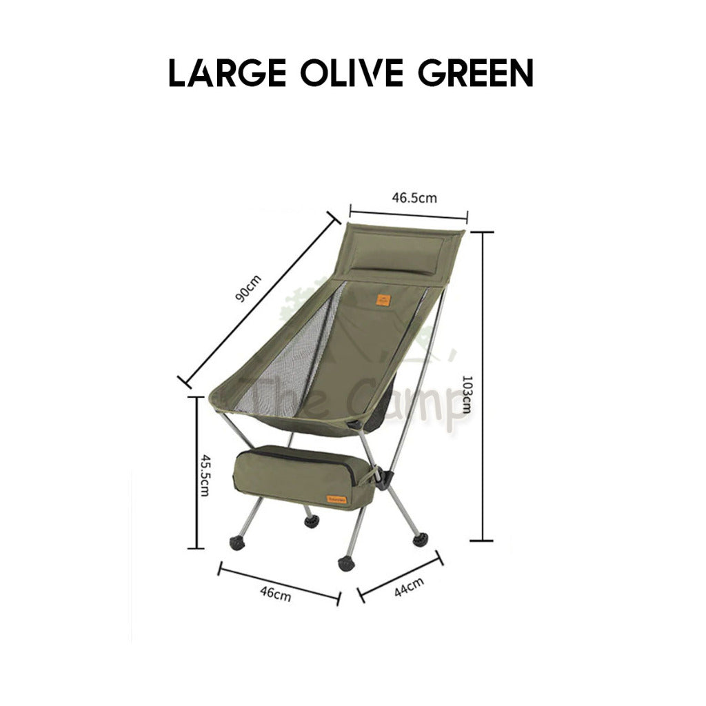 Naturehike 2024 UPGRADED Portable Moon Chair with Head Rest Outdoor Folding Foldable Camping CNK2350JJ017 CNK2350JJ018