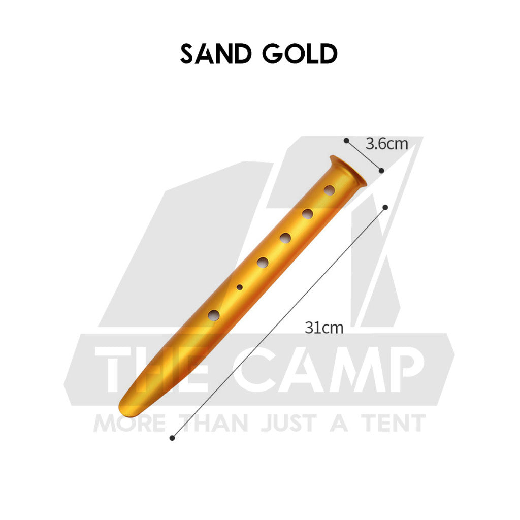 31cm Sand Pegs Aluminium Alloy Beach Stake Nail Anchor Outdoor Camping Stake Kit Sandy Terrain Snow Pasak Pasir Pantai