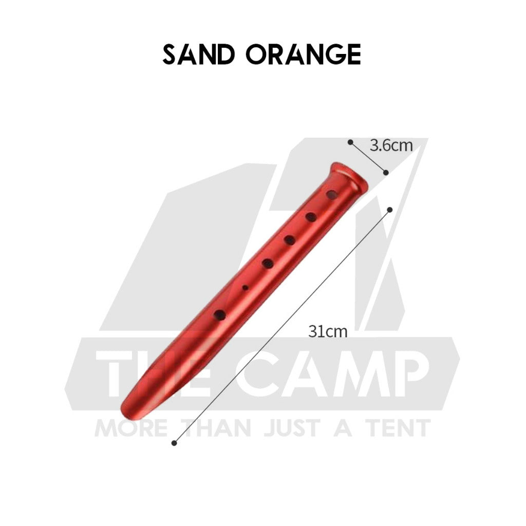 Aluminium Alloy Tent Peg 18cm 23cm with Rope Sand Hexagon Ultralight Stake Camping Sand Flysheet Nail Tarp Awning Beach