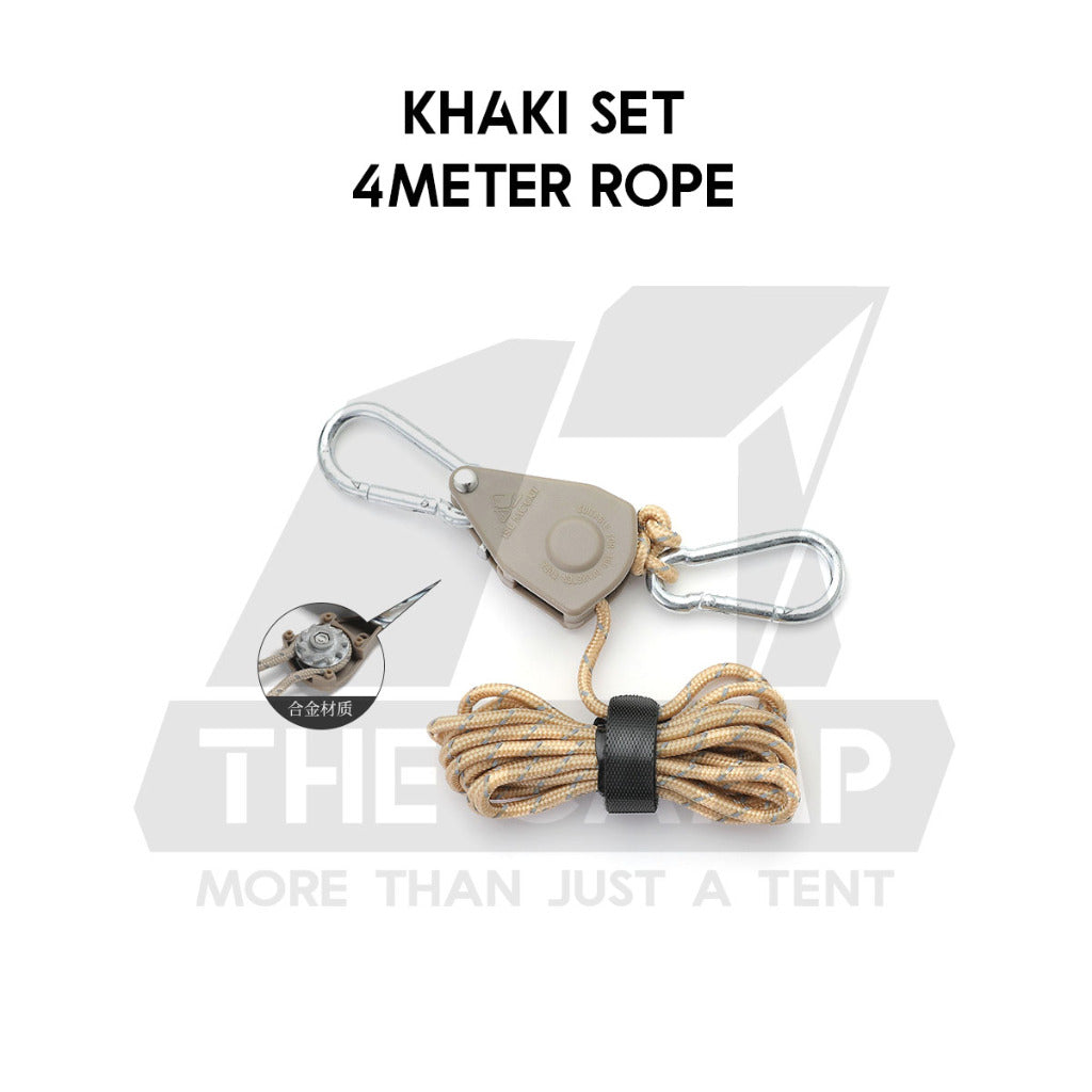 Camping 4mm / 5mm Super Reflecitive 4meter or 8meter Paracord Rope Pulley Adjuster Flysheet Tarp Tent Camp Hiking Pole
