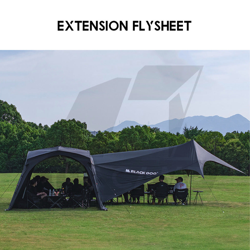 Blackdog Auto Dome Shelter Quick Opening Inner Tent Extension Flysheet Door Mesh Cloth TPU Groundsheet CBD2450WS010