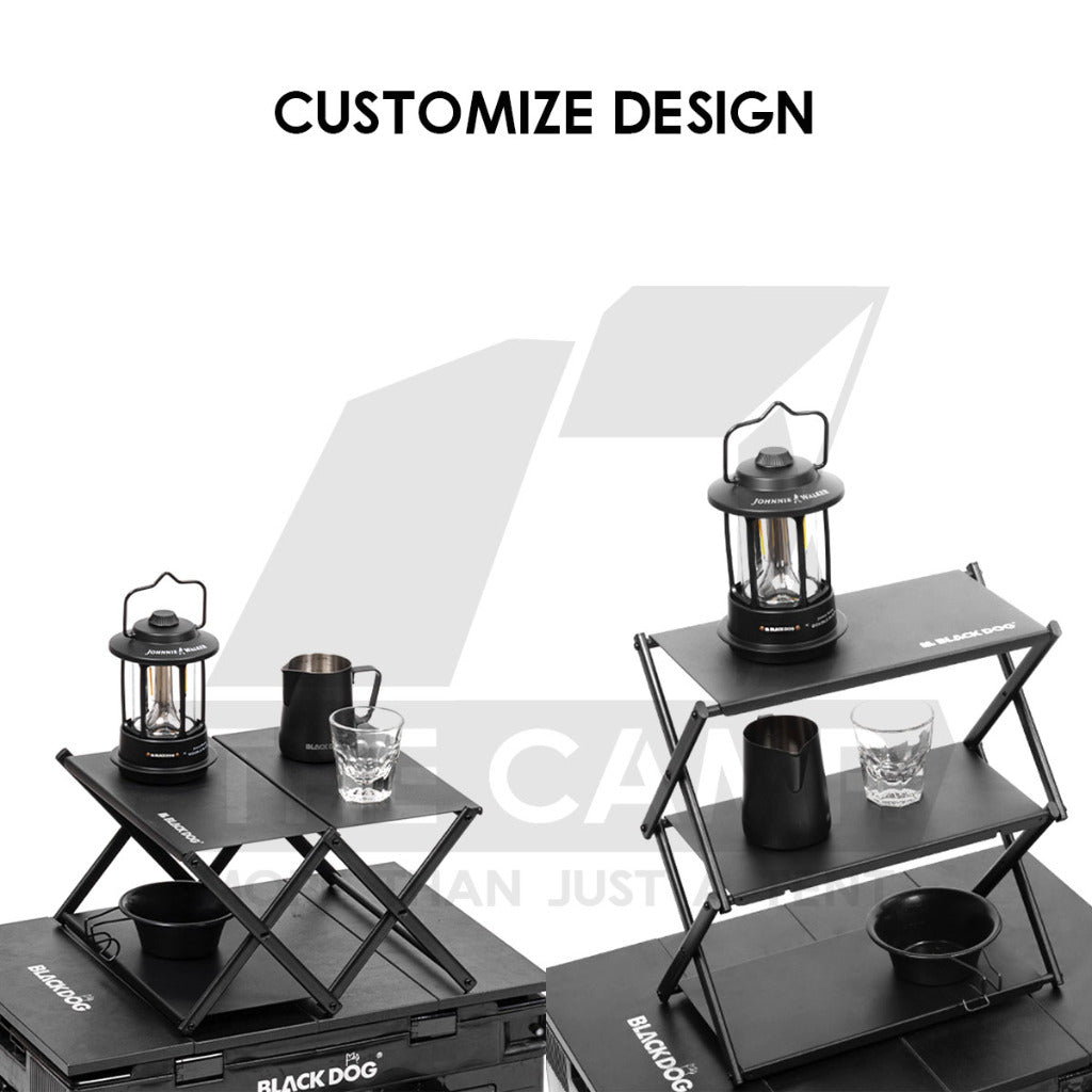 Blackdog Foldable Shelf Rack 3 Layers Outdoor Camping Portable Storage Table Stand CBD2450PJ010 CBD2450PJ020