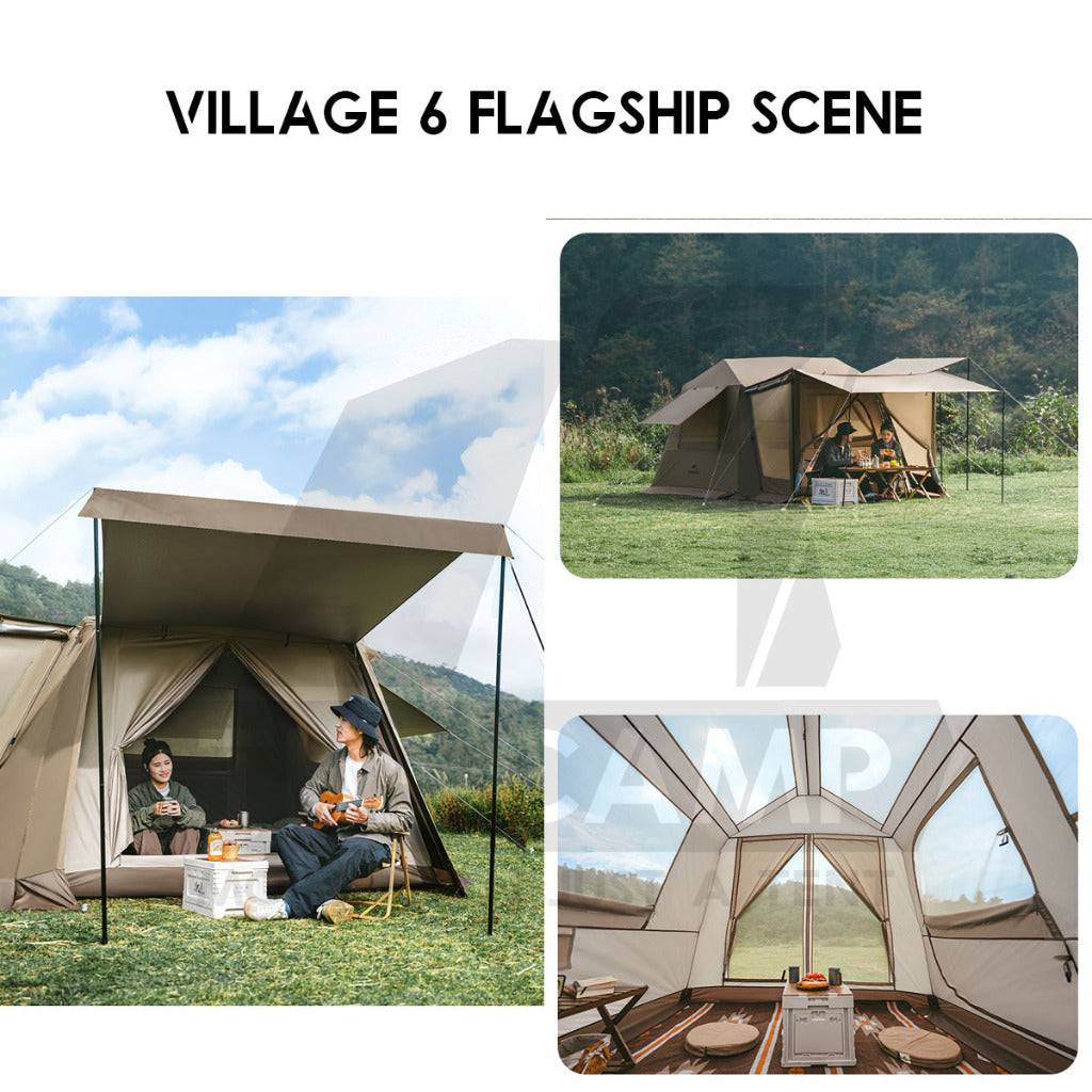 Naturehike Village 5 / 6 Flagship Automatic Tent With Flysheet Outdoor Camping Ultimate CNK2300ZP021 CNK2300ZP022
