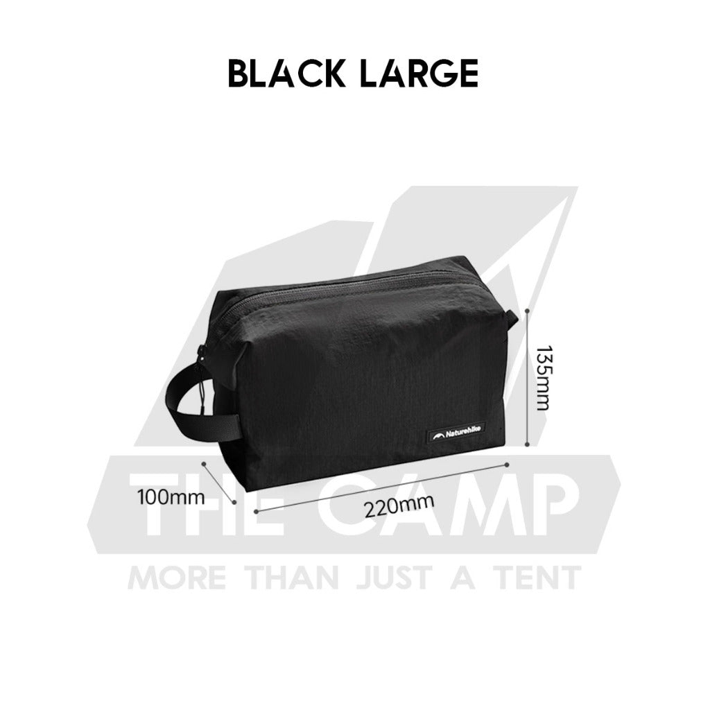 Naturehike Toiletry Bag Oxygen Series Splash Proof Outdoor Trip Wash Bag Travel Business Cosmetic Beg Black CNK2450XB024