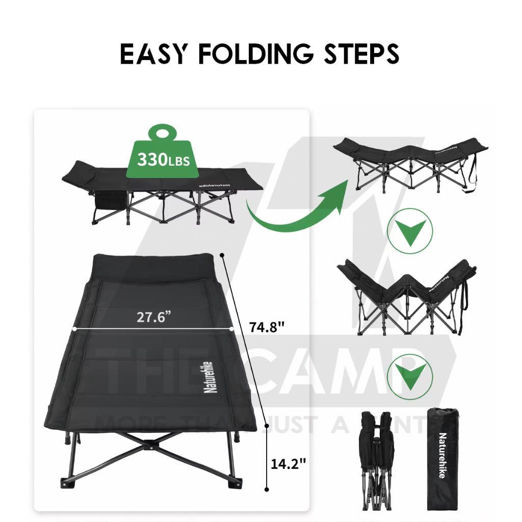 Naturehike XingYe Cot Bed Instant Open Camping Foldable Sleeping Mat Outdoor Bed Mattress Tent CNK2300WS010