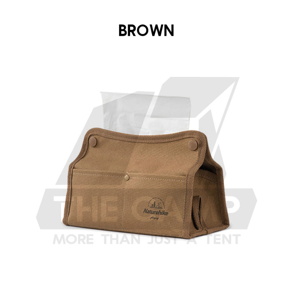 Naturehike Tissue Storage Bag Canvas Camping Hanging Tissue Box Multpurpose Picnic Tent Nail Rope Flysheet NH21SN001