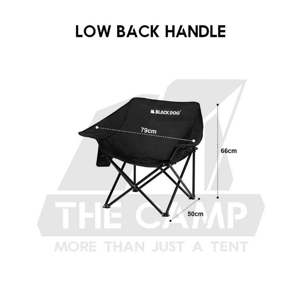 Blackdog Foldable Chair Camping Outdoor Foldable Folding Moon Chair Tent Table Flysheet Black CBD2300JJ020 CBD2300JJ026
