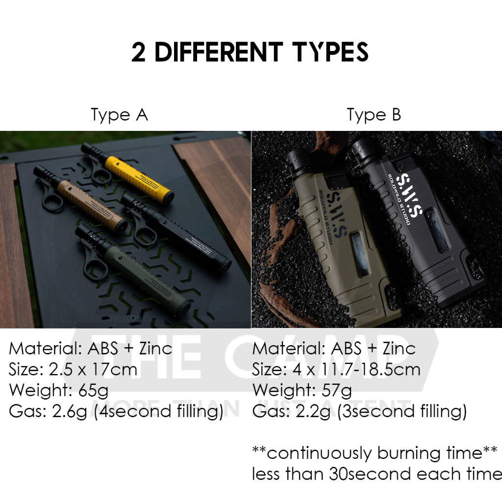 Wellhike SWS Torch Lighter Blue Jet Flame Gun Outdoor Camping Butane Gas Burner Portable Pemetik Api