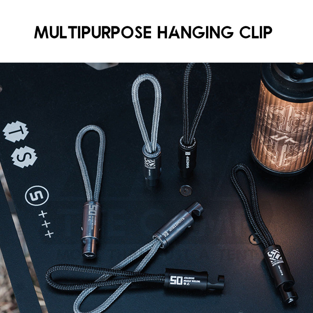 Shinetrip Paracord Hanging Clip Strap Tactical Style Spring Clips Multipurpose Hanging Rope Strap A515