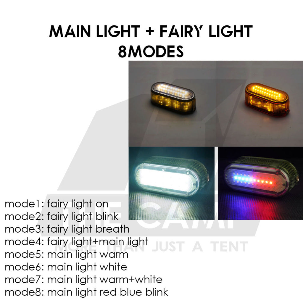 Wellhike SWS Oval Fairy Light Roller Fast Pull Multipurpose LED String Lamp Outdoor Camping USB Battery Weatherproof