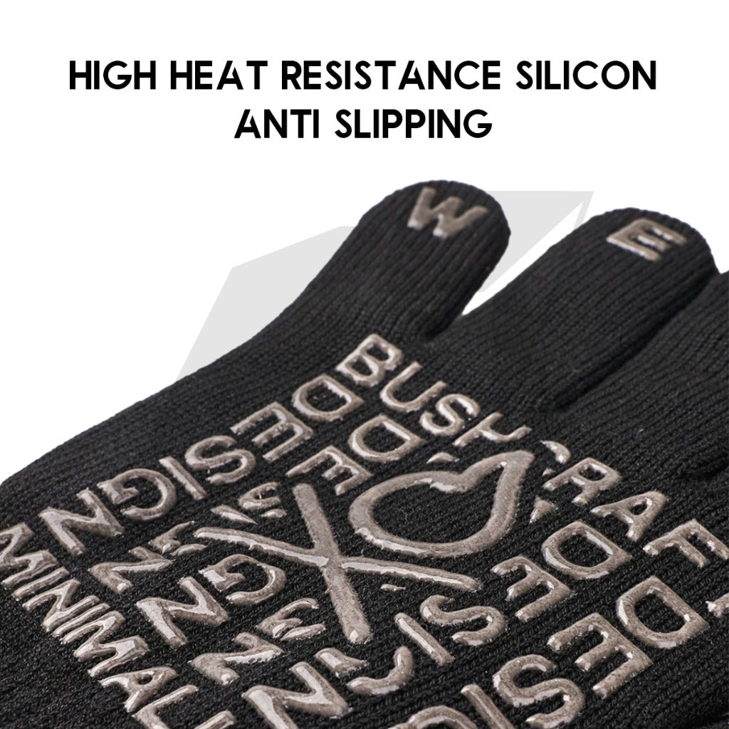 Wellhike SWS Tactical Glove Fire Heat Resistance Black Outdoor Camping Flame Retardant Heat Insulation