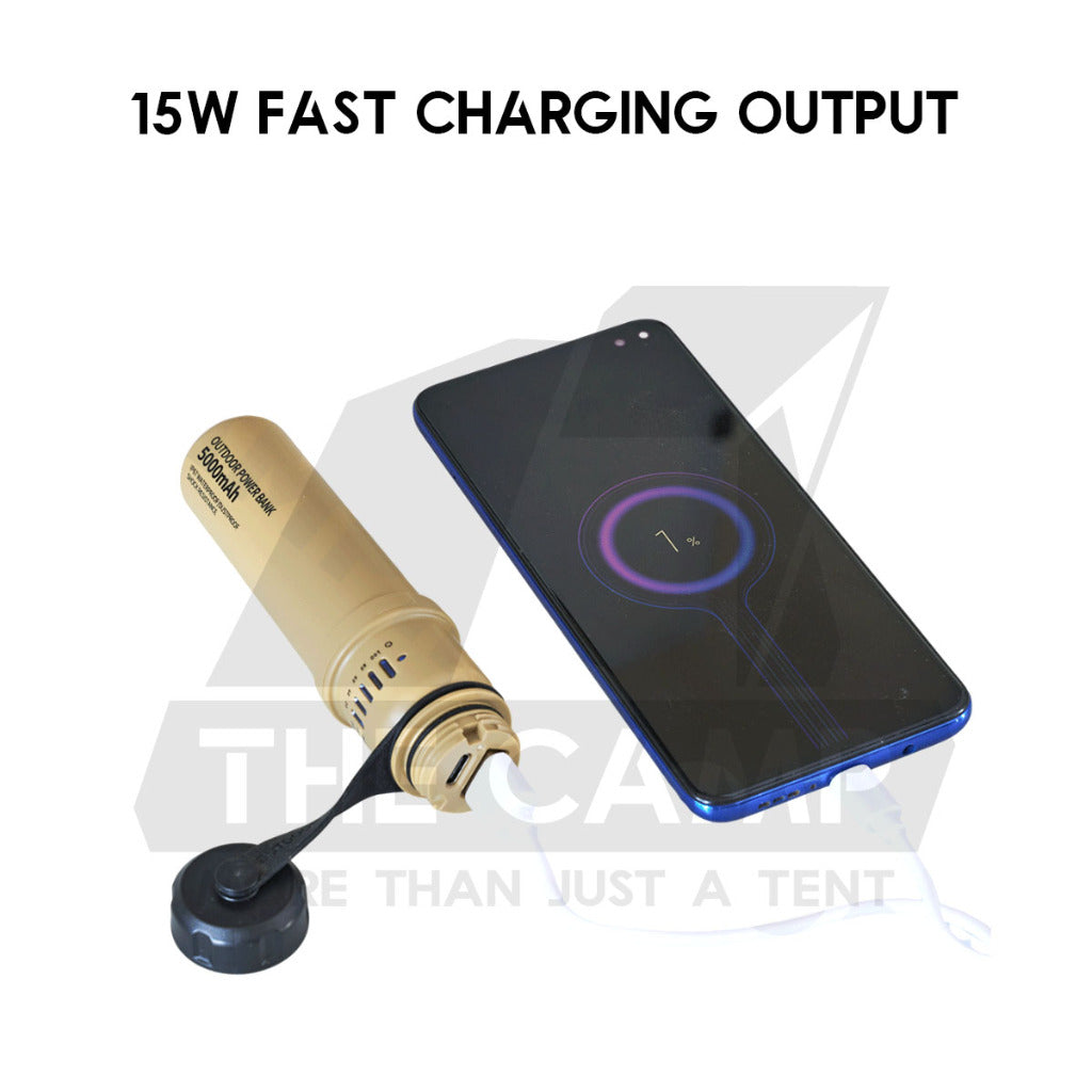 Waterproof Power Bank Light 5000mah IP67 Outdoor Camping Lantern Tripod Lamp Modular Type USB Rugged Elecom Nestout