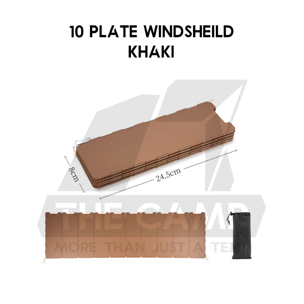 Camping Outdoor 9 10 12 14 16 Plates Windshield Foldable Stove Windscreen Sheild Portable Camping Burner Wind Blocker