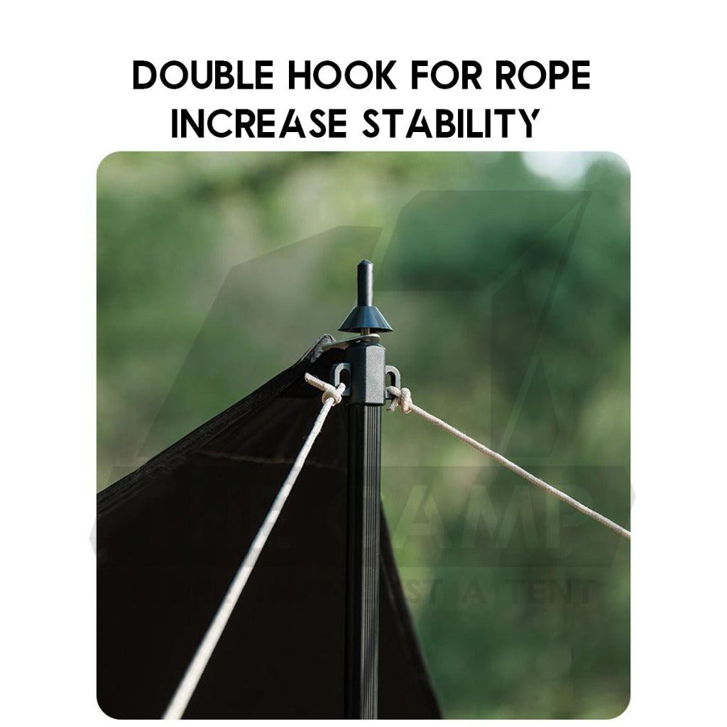 Shinetrip / SWS 2.5m Adjustable Pole Rod Quick Adjust for Flysheet Tarp Tent Camping Bag Hiking Awning Tactical Style