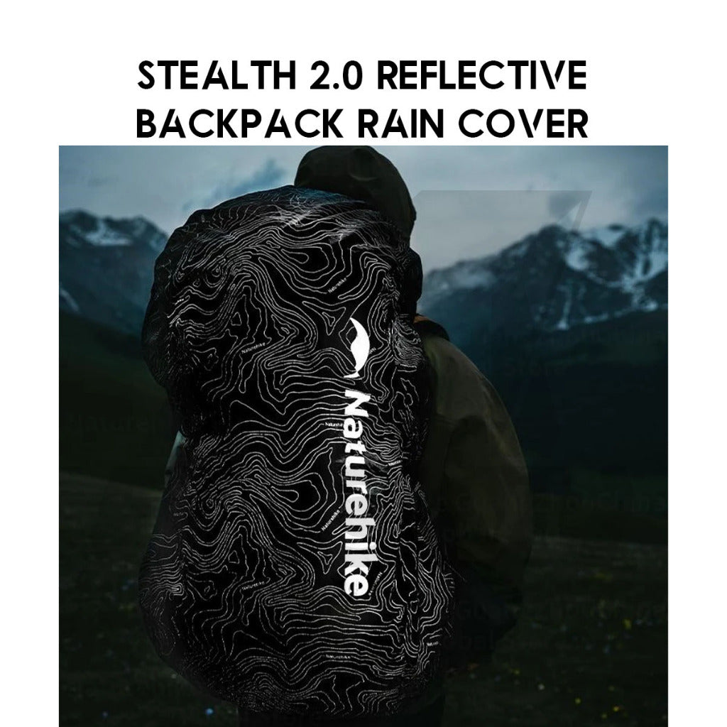 Naturehike Backpack Rain Cover Reflective Stealth 2.0 Waterproof Bag Case Outdoor Hiking Cycling Travel CNK2450PJ010