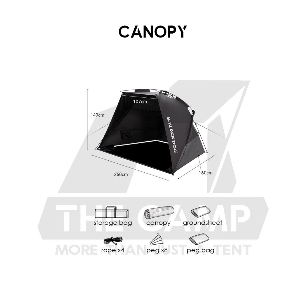 Blackdog Auto Dome Sun Canopy Shelter Shade Tent Outdoor Camping Automatic Cabin CBD2300ZP019