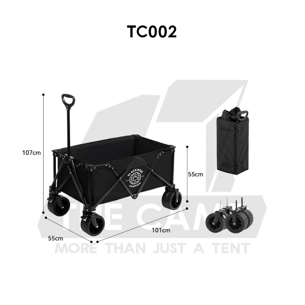 Blackdog Camping Wagon Cart Thickwheel Citywalk 150L 200L 320L 380L 450L Trolley Table Top BD-TC002 CBD2450JJ014