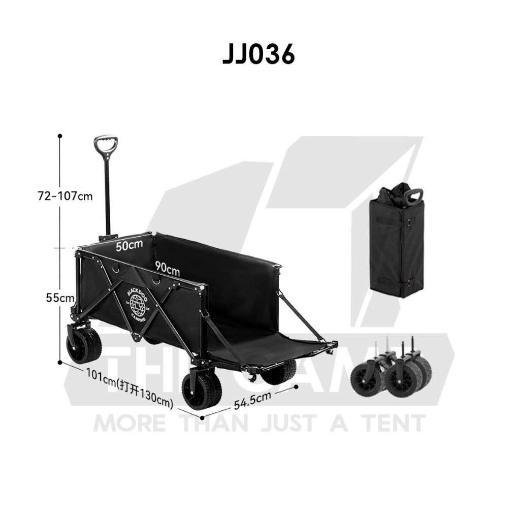 Blackdog Camping Wagon Cart Thickwheel Citywalk 150L 200L 320L 380L 450L Trolley Table Top BD-TC002 CBD2450JJ014