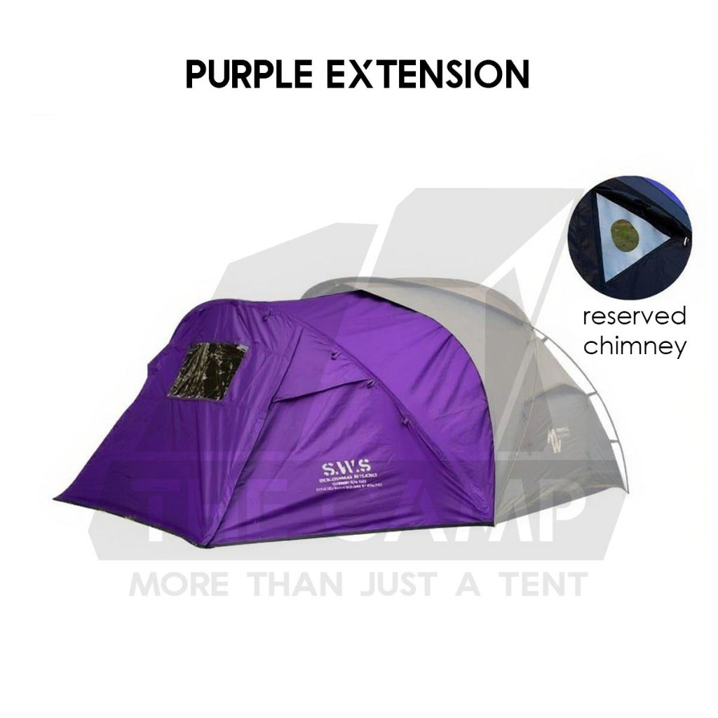 Wellhike SWS 2 Person Hiking Tent Morning Mist Lightweight Portable with Mesh Outdoor Camping Solo Khemah