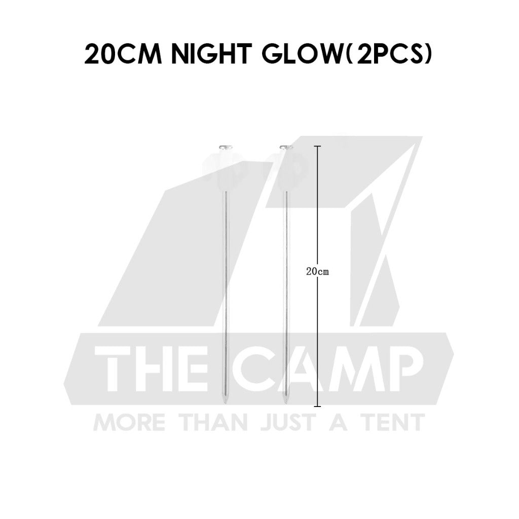 Camping Tent Steel Nail Peg and Pole Holder for Flysheet Tarp 20cm 30cm 35cm 40cm Awning Canopy Support Anchor