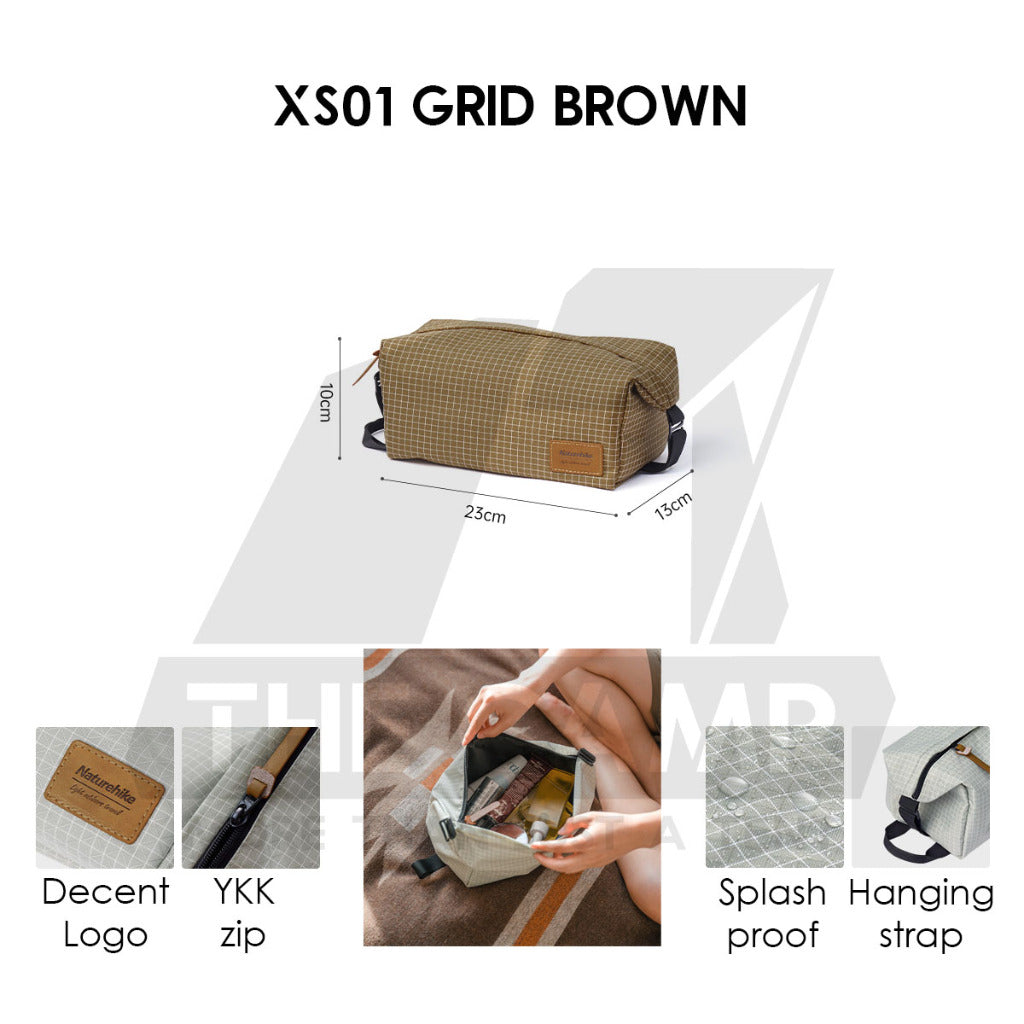 Naturehike Square Toiletry Bag Outdoor Business Trip Wash Bag Travel For Business Waterproof Cosmetic Bag NH21LX001