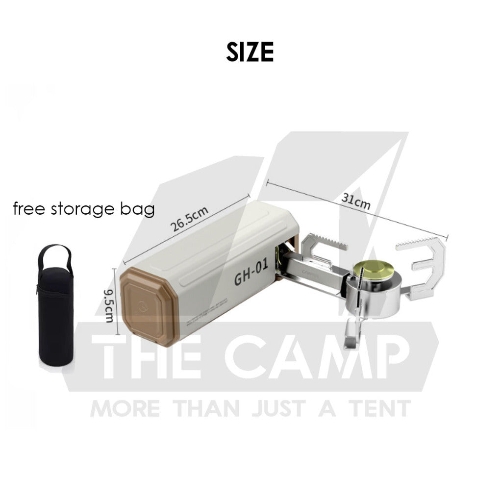 2800W 4800W Portable Folding Stove Outdoor Camping 1 Head 3 Head Cooking Cassette Gas Burner Foldable BRS Black