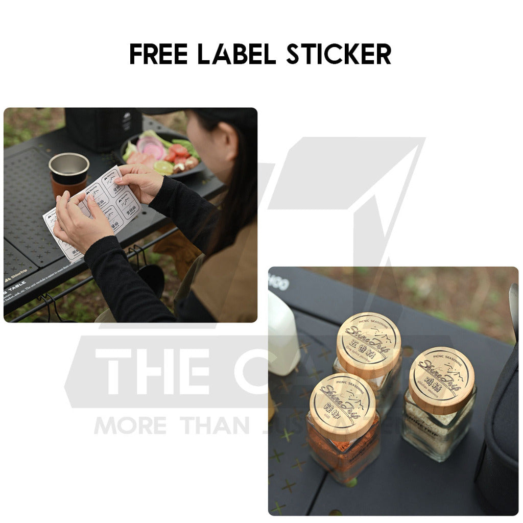 Shinetrip Seasoning Bag Set Outdoor Camping Ingredient Condiment Box Bottle Container Spice Oil Jar Sugar Salt Pepper