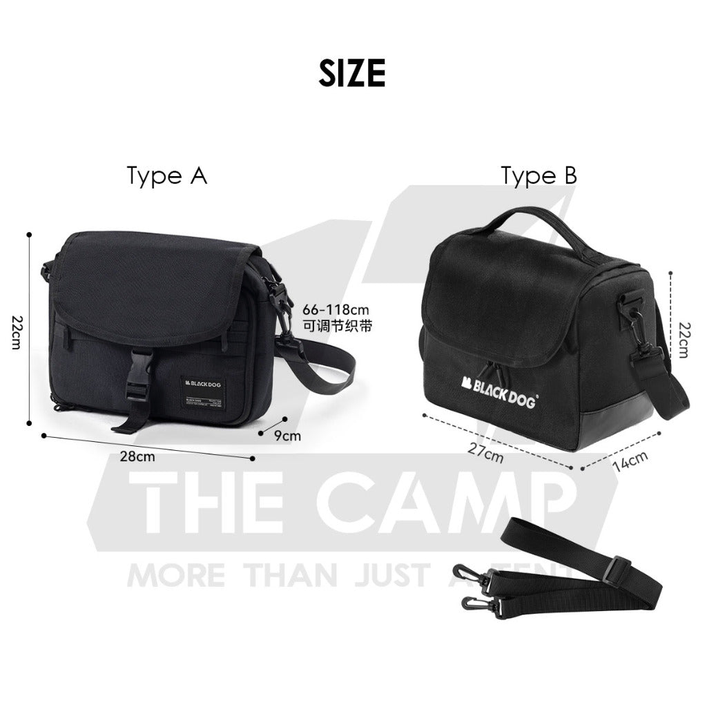 Blackdog Sling Shoulder Bag Outdoor Camping Travel Messenger Satchel Wallet Black Beg Unisex CBD2450XB017 CBD2450XB018