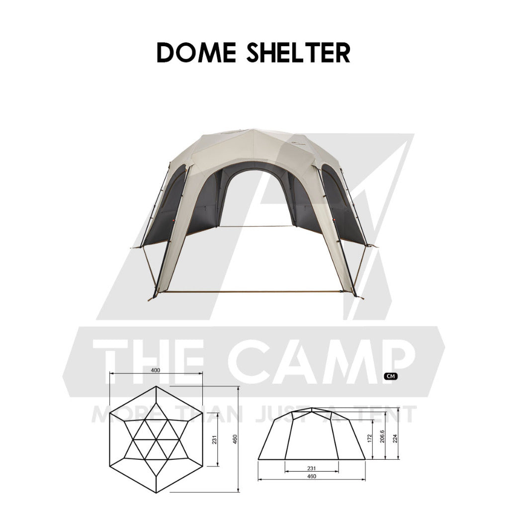 Naturehike Hexagon Auto Dome Shelter Cloud Boundary Quick Opening Tent Canopy Flysheet Door Mesh TPU Cloth CNK230WS014