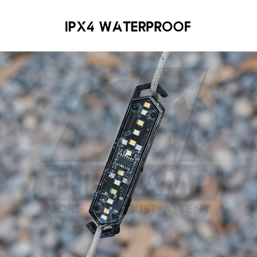 Shinetrip LED String Guard Light Mini Outdoor Camping Rope Hanging Warning Lamp Flashlight Safety Silicone Lampu Tali