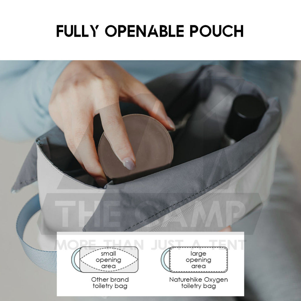 Naturehike Toiletry Bag Oxygen Series Splash Proof Outdoor Trip Wash Bag Travel Business Cosmetic Beg Black CNK2450XB024