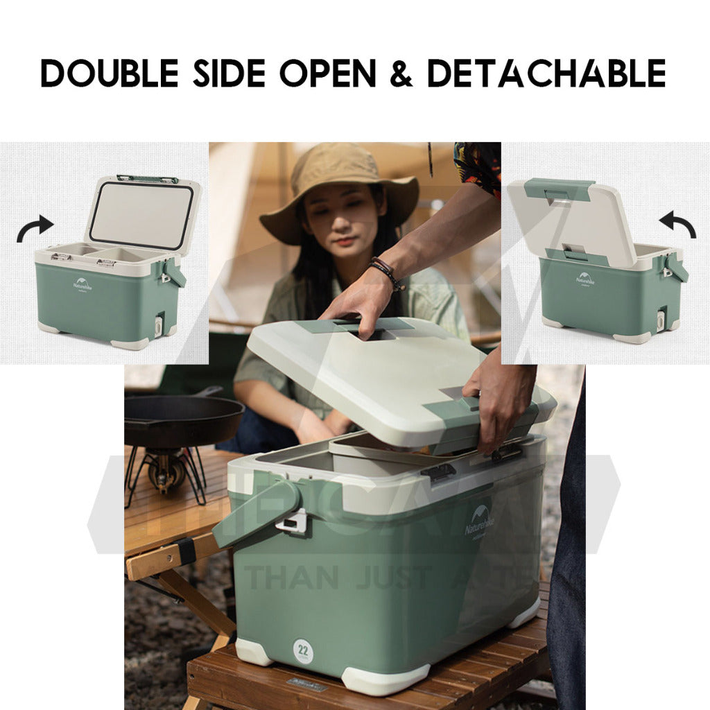Naturehike Portable LY Cooler Box Ice Box Camping Outdoor Picnic Refrigerator Storage Box 22L 30L Freezer NH21SNX05