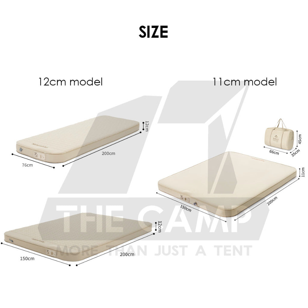 Naturehike 3D Sponge Bed 12cm 11cm Mattress Auto Inflate Inflatable Pad Tilam YuGu C12 CNK2300WS011 CNH23DZ10002