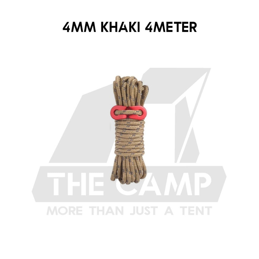 Camping 4mm / 5mm Super Reflecitive 4meter or 8meter Paracord Rope Pulley Adjuster Flysheet Tarp Tent Camp Hiking Pole