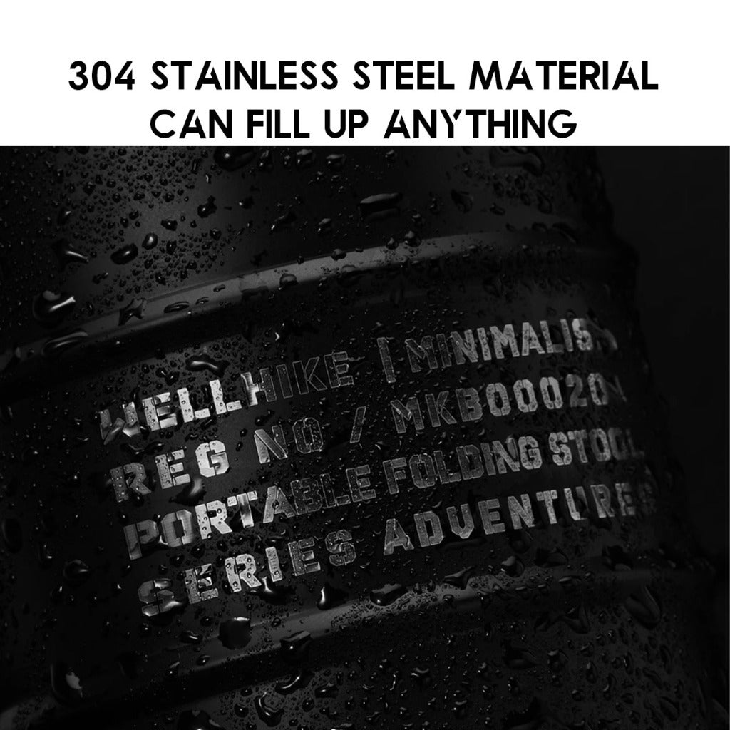 Wellhike SWS Oil Barrel Cup Mug 750ml Stainless Steel Tactical Style Outdoor Camping Cawan