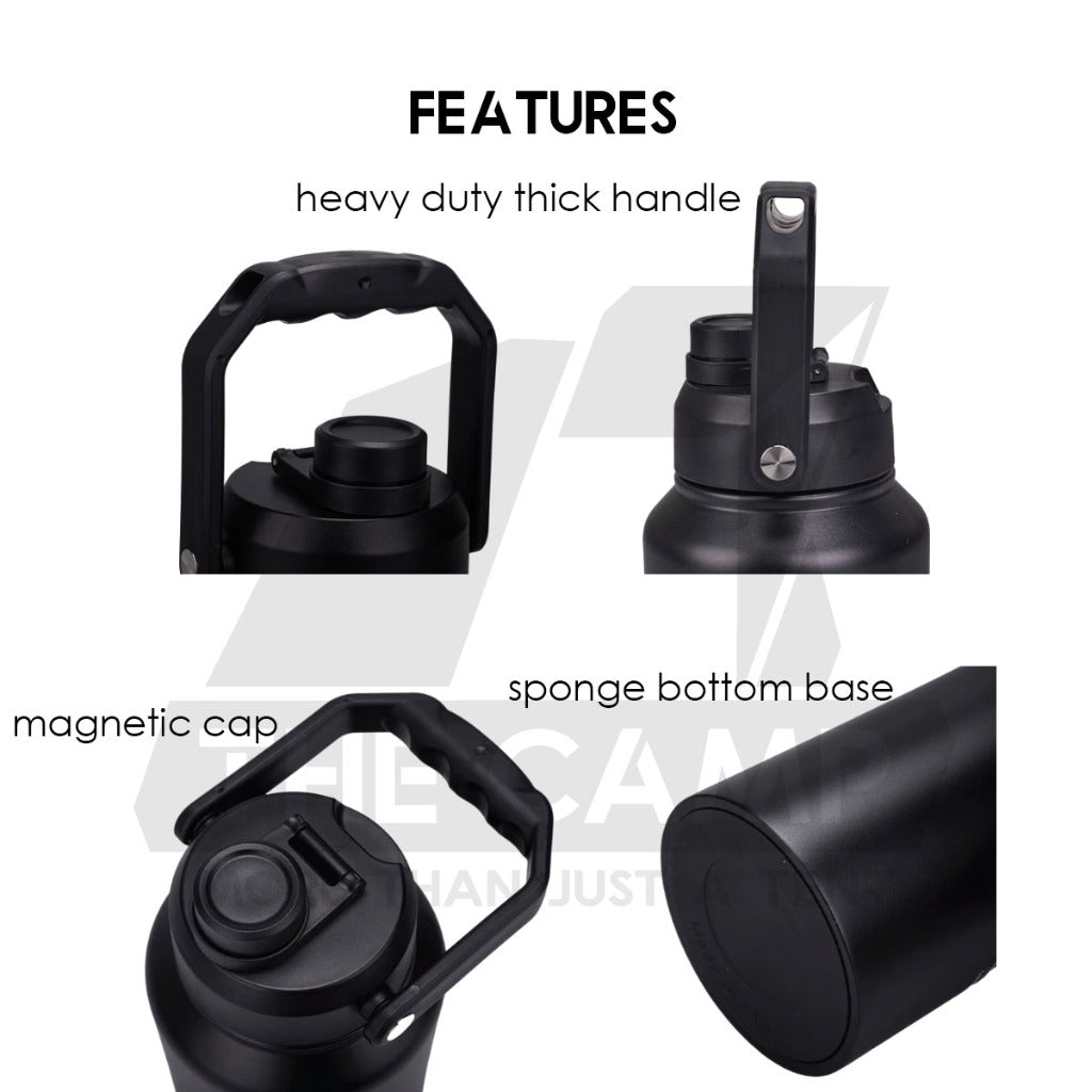 Wellhike SWS 2L Thermos Bottle Tactical Portable Outdoor Camping Travel Stainless Steel 304 Ice Bucket Case