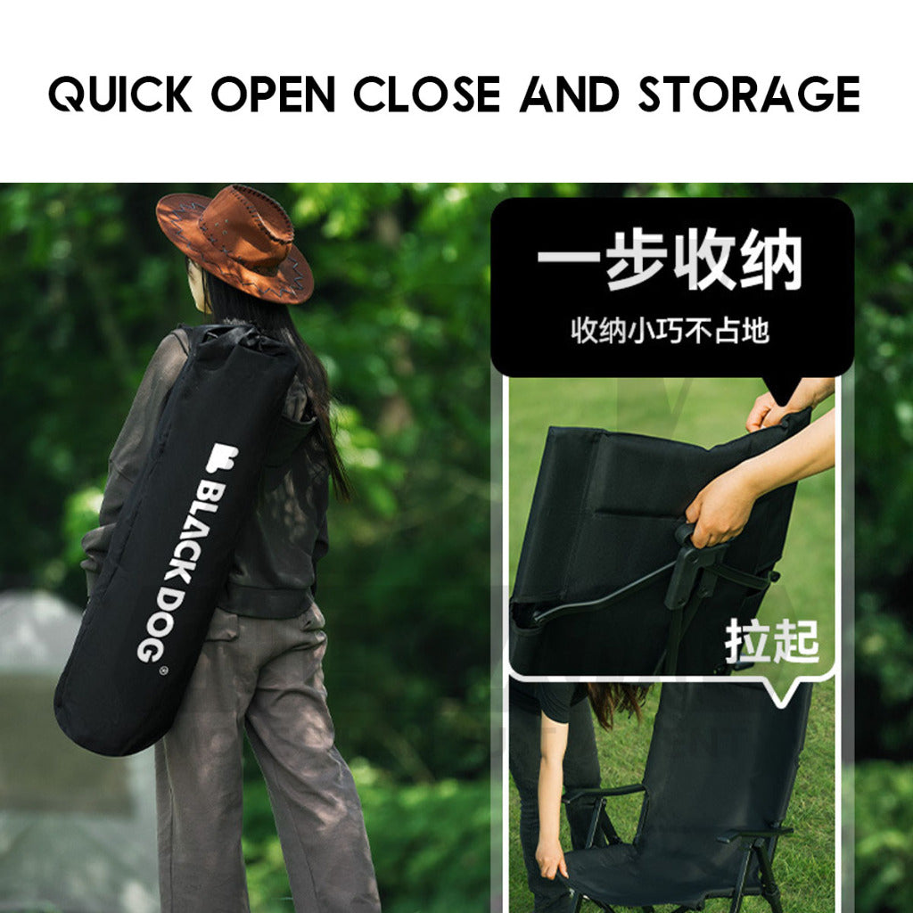 Blackdog Portable Adjustable Chair Arm Rest Reclining Recliner Outdoor Camping High Back CBD2450JJ024 CBD2450JJ042