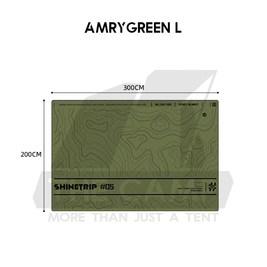 Shinetrip Ultrasonic Carpet Mat Tactical Style Portable Waterproof Floor Mat Outdoor Camping Picnic Tent Groundsheet