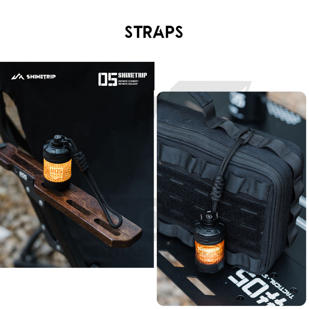 Shinetrip 19 Tornado Light Accessories Spinner Aeroplane Lamp Rod Holder 1/4 Spinning Nut Lamp Outdoor Camping Tactical