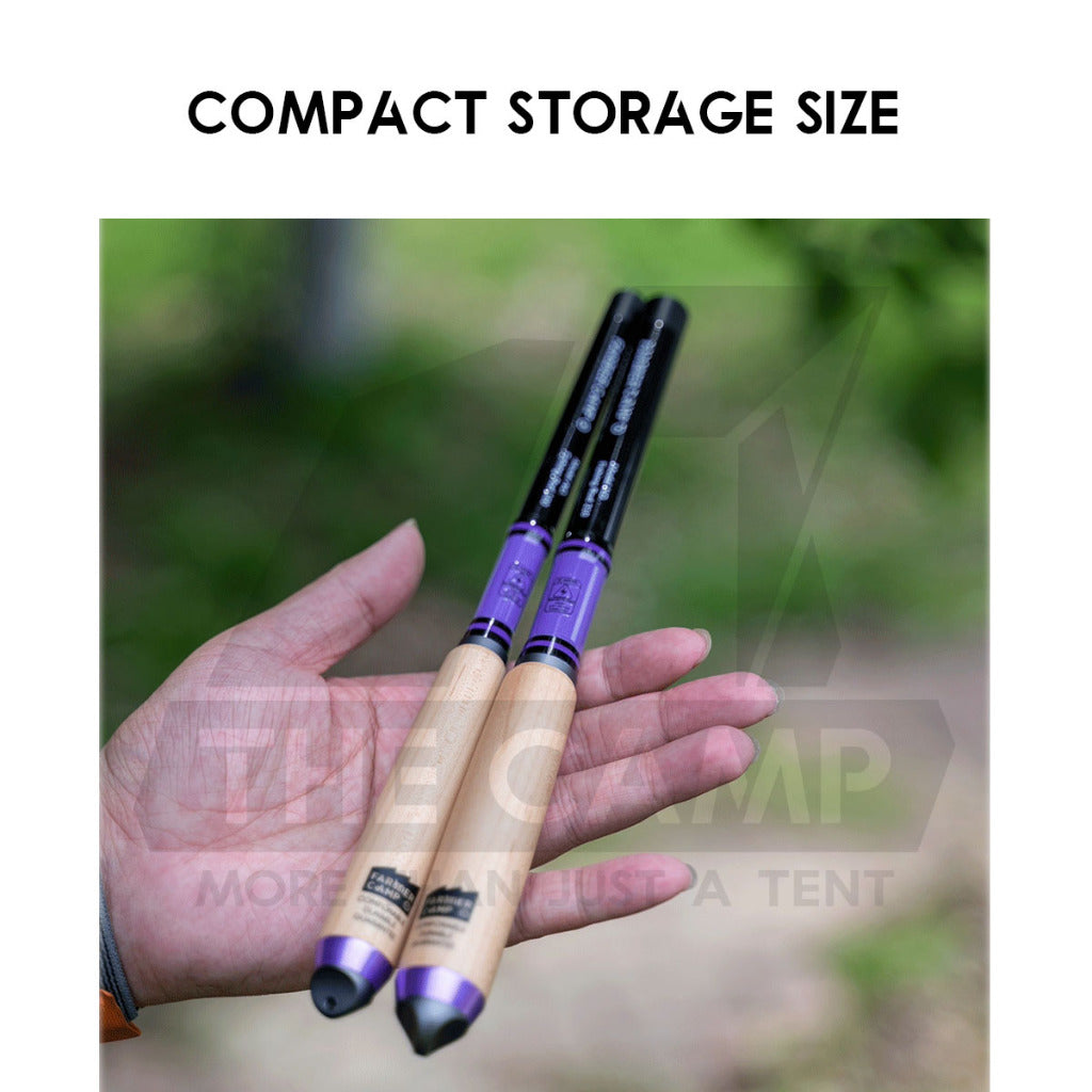 Farmer Camp Small Fishing Rod Set Outdoor Camping Fish Rod Compact Telescopic Shrimp Udang Ikan Pancing