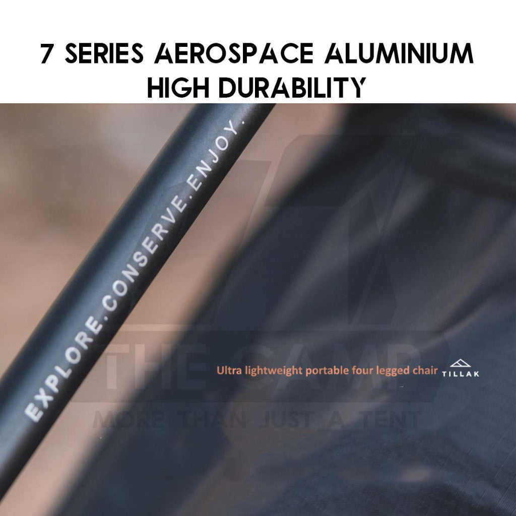 Tillak Moon Chair Low Back High Back 1000D Cordura Foldable Outdoor Camping Compact Size Kerusi Healing