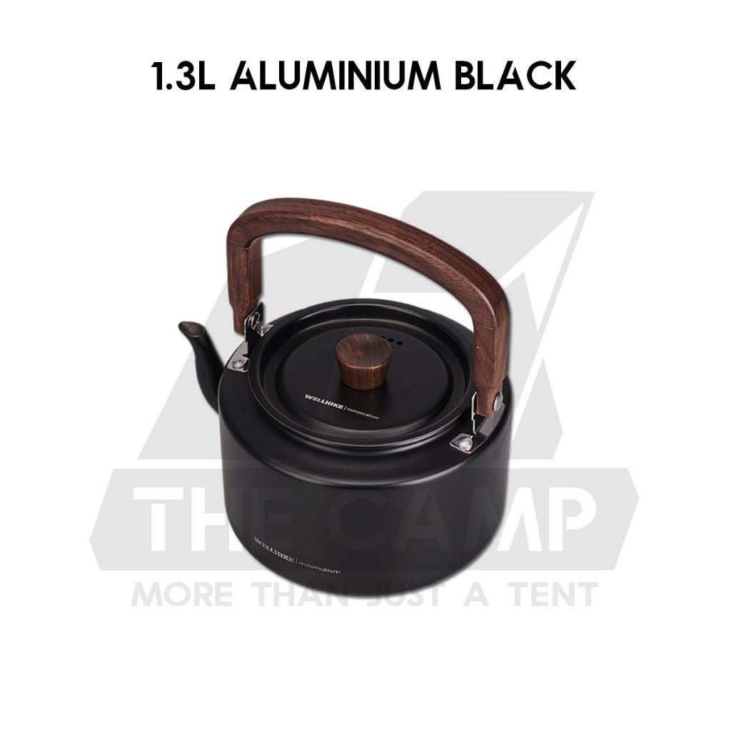 Wellhike SWS Outdoor Kettle 1L / 1.1L Stainless Steel / Aluminium Camping Teapot Coffee Pot Silicon Spout Pourer