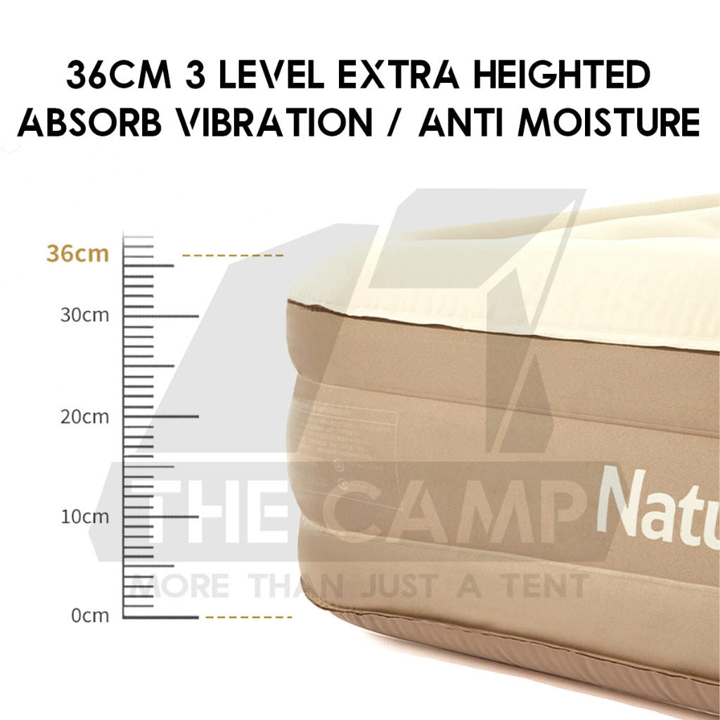 Naturehike Inflatable Triple Air Bed 36cm with Pump Mattress Tent Bag Pole Nail Peg Tarp Mobi Garden CNH22DZ015