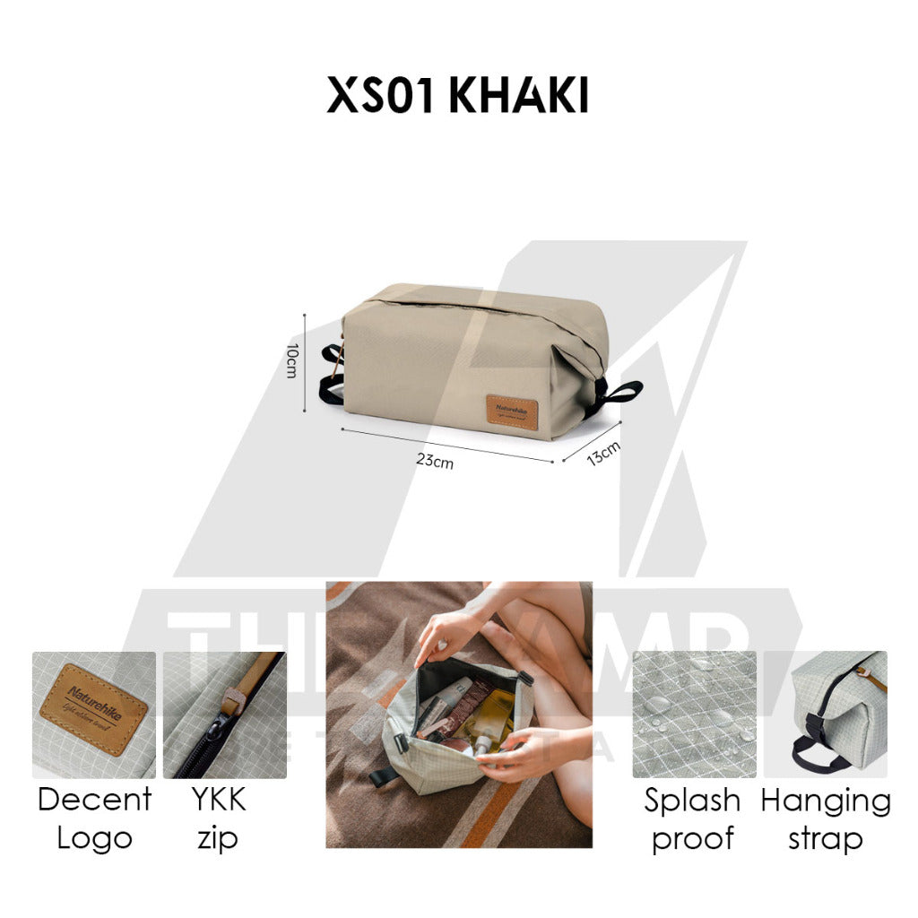 Naturehike Square Toiletry Bag Outdoor Business Trip Wash Bag Travel For Business Waterproof Cosmetic Bag NH21LX001